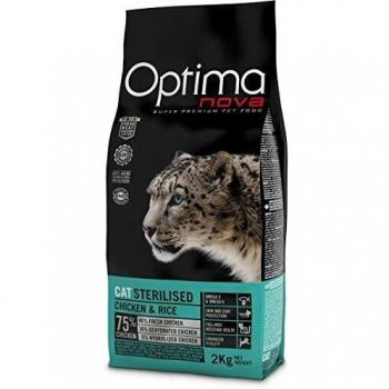 Pienso para Gatos Adultos Optima Nova Cat Esterilizados 400g - Pollo y Arroz