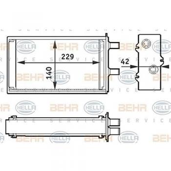 Hella  8FH 351 311-001 calefactor