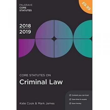 Core Statutes on Criminal Law 2018-19