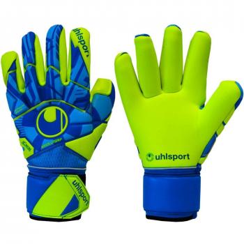 uhlsport Control ABSOLUTGRIP Finger SURROUN Guantes de Portero, Juventud Unisex, Radar Blue/Fluo Yellow/Black, 7
