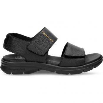 Sandalias Panama Jack RUSELL C1 - Negro para hombre, ideales para actividades al aire libre