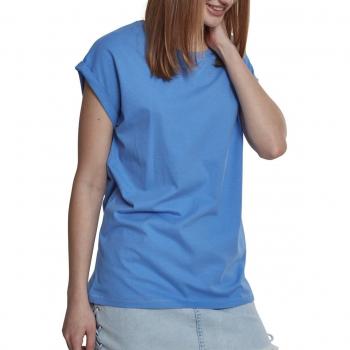 Urban Classic Women's Extended Shoulder T-Shirt Horizon Blue