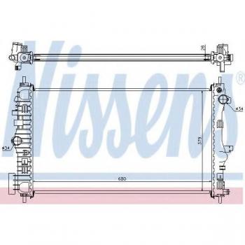 Radiador de refrigeración del motor Nissens 630714