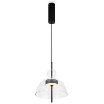 Lámpara Colgante Maytoni Bangkok, forma esférica, transparente, Ø 25 cm, vidrio, LED cálido incluido