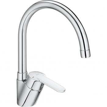 Grifo monomando de fregadero caño alto curvo Mitos