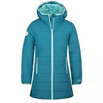 Trollkids Chaqueta Stavanger Coat para niños, abrigo de invierno en color verde azulado/azul agua, talla 164