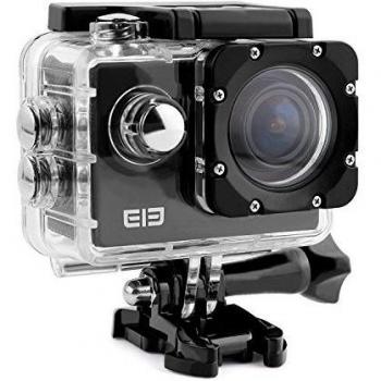 Elephone ELE CAM Explorer con Wifi Cámara Deportiva Impermeable 16MP 4K 1080P 64GB y Lentes de 170 Grados Amplios H.264 HDMI y Cámara al Aire Libre contra Vibración Super-HD con LCD de 2.0 Pulgadas para motocicleta de la bicicleta de buceo Natación
