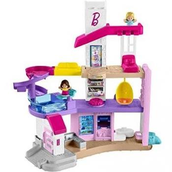 Barbie Dreamhouse Little People Playset con luces, sonidos y accesorios