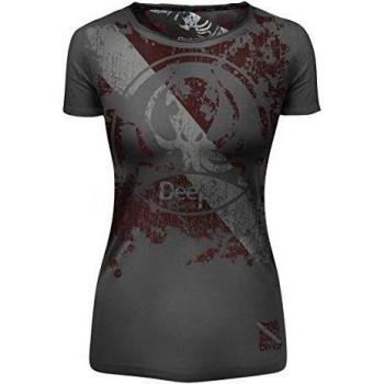 Camiseta De Manga Corta Para Mujer De Buceo Deeps Gear, Color Gris, Talla L