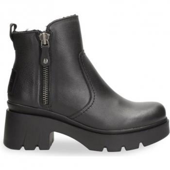 Bota Mujer Panama Jack Phuket - Negro - Impermeable - Tacón 7 Cm