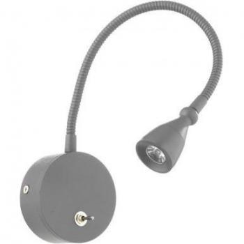 Aplique para cuadros LEXI Gris Aluminio - Luz de lectura LED flexible, color gris