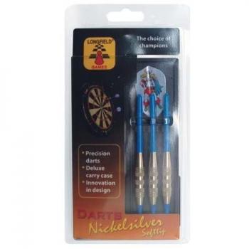 Long field, Set de 3 dardos de punta blanda con caja 7575