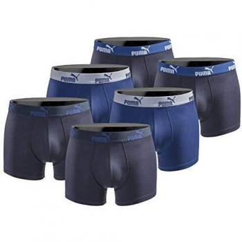 Pack de 6 Boxers Puma para Hombre de Algodón Azul
