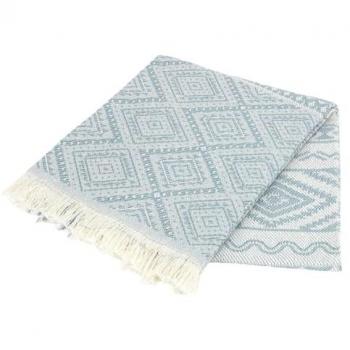 Colcha Plaid Multiusos de Algodón Tunez Verde Claro 180x260 cm