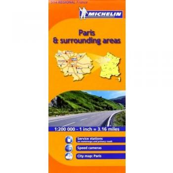 Mapa Regional Paris & surroundings areas