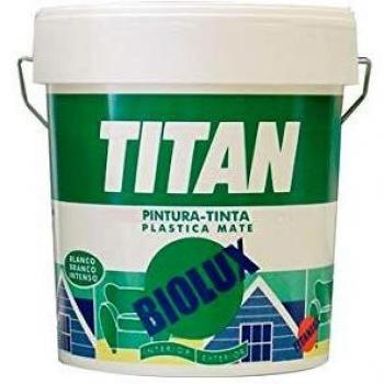 PINTURA PLASTICA EXTERIOR BIOLUX BLANCO MATE 4 L