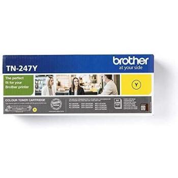 Brother TN247Y - Cartucho de tóner amarillo original, para las impresoras HLL3210CW, HLL3230CW, HLL3270CW, DCPL3510CW, DCPL3550CW, MFCL3710CW, MFCL3750CW, MFCL3770CDW