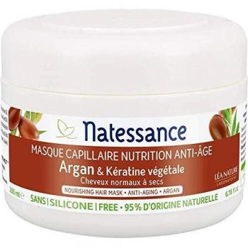 Natessance Argan & Keratin Hair Mask 200ml - Anti-Aging and Nourishing Formula