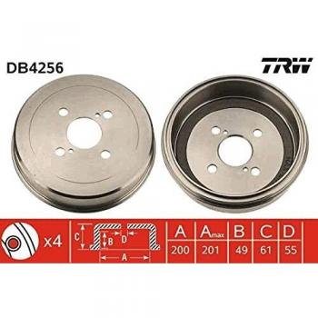 Tambor de freno TRW DB4256, 1 pieza