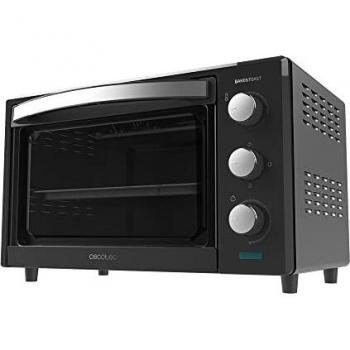 Horno Cecotec Bake&Toast 2400 Black Sobremesa, Capacidad de 24L, Potencia de 1500W, Color Negro
