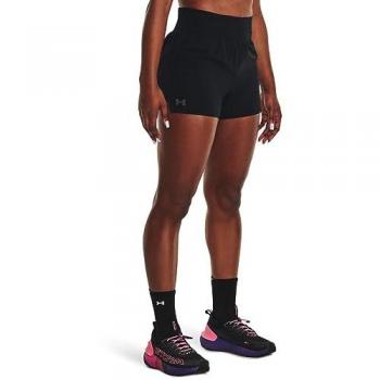 Pantalones Cortos Under Armour Run Stamina 3 Inch para mujer, color negro, talla XL