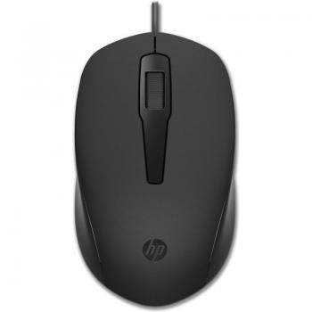 HP Mouse 150 (Wired Mouse, up to 1600 DPI, Ambidextrous Design), Black