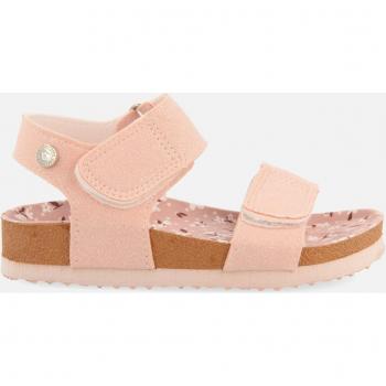 Gioseppo - Sandalias de niña con doble cierre ajustable y chanclas de suela bio rosas con glitter y print fantasía