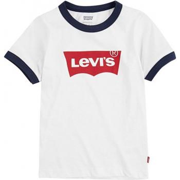 Levi's Kids Camiseta Manga Corta Batwing Ringer - Camiseta de manga corta para niños, diseño batwing, estilo ringer, material suave y cómodo, logotipo icónico de Levi's en el pecho