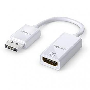 Adaptador DisplayPort a HDMI 4K Ultra HD 60Hz, 0.15m, Blanco, Conectores Dorados