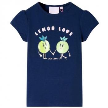 Camiseta infantil azul marino 140