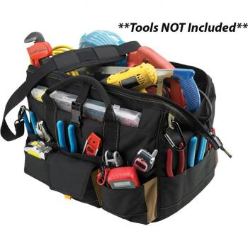 CLC 1535 37 Pocket 18 Inch Tote Bag with Top-Side Plastic Tray
