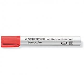 Lote de 10 unidades Rotulador Staedtler Lumocolor 351 para Pizarra - Punta Redonda - Trazo 2mm - Color Rojo