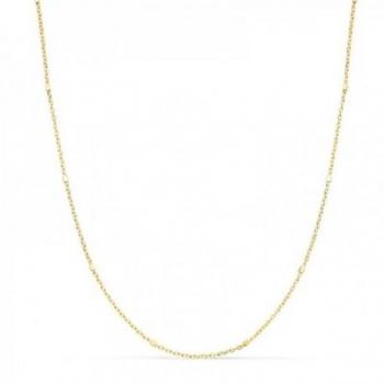 Cadena de oro 18k forzada con combinación de cubos eslabón 1 mm