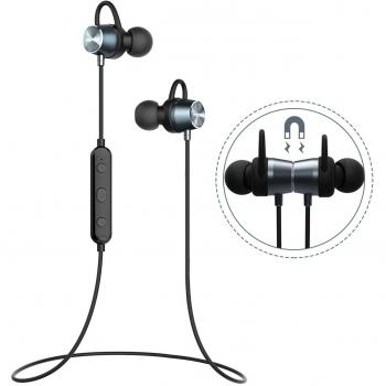 Auriculares Magnéticos Deportivos, Mpow Auriculares Bluetooth 4.1 Correr Inalámbricos Auricular Magnético Ruido de Cancelación CVC 6.0 In ear con Manos Libres Sport para Correr Running iPhone7 Plus 6S Samsung Huawei Sony