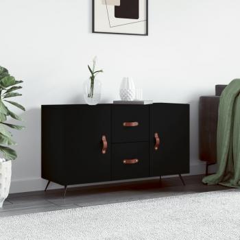 Armario negro de madera multicapa 100x36x60 cm