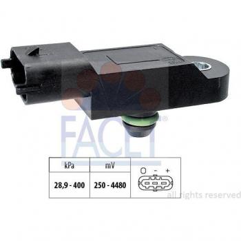 FACET Sensor de presión de sobrealimentación para RENAULT y OPEL, con referencia 10.3368, incluye sensor de presión en el colector de admisión y sensor de adaptación a la altura