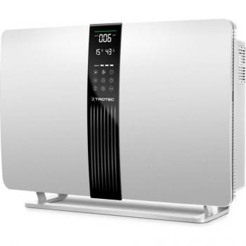 Purificador de Aire Trotec AirgoClean 140 E - Diseño moderno, filtro HEPA, capacidad de purificación para habitaciones medianas, bajo nivel de ruido, función de indicador de calidad del aire
