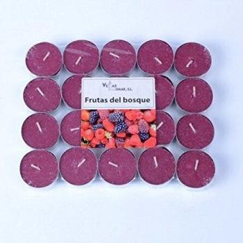 Andrea Collection Velas Frutos Rojos 3 Pack DE 20 Velas - 60 Velas aromaticas