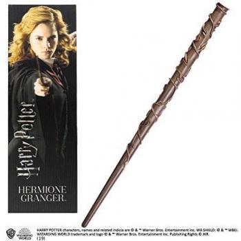 The Noble Collection Réplica Hermione Granger PVC Wand and Prismatic Bookmark, Multicolor