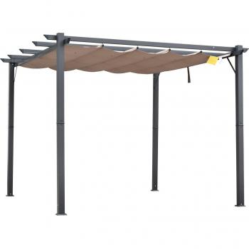 Pérgola de Aluminio Gazebo Cenador 3x3m