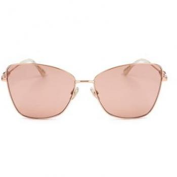 Jimmy Choo Women's Cat Eye Sunglasses TESO 59mm Gold Copper