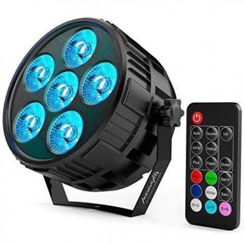 Audibax Montana 36 Mini RGBw 4 in 1 Foco Led Discoteca 36w + Mando