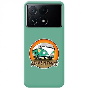 Funda Silicona Líquida Verde Adventure para Xiaomi Poco X6 Pro 5G con Dibujos