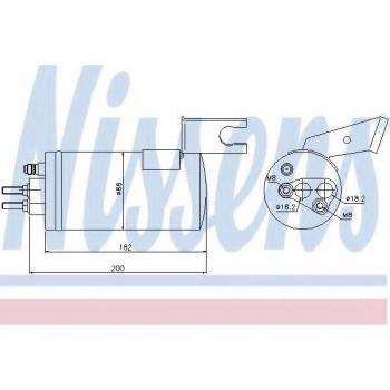 Filtro deshidratante NISSENS 95368 para aire acondicionado