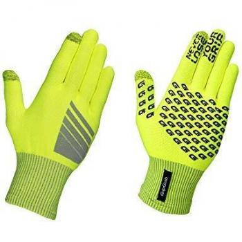 GripGrab Primavera Hi-Vis Midseason Touchscreen Knitted Cycling Gloves Full-Finger Anti-Slip Highly Visible Liners