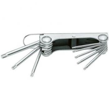 Gedore SCL 43 TX-80 - Juego de llaves Allen 8 pzas TORX T9-T40