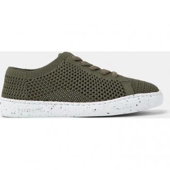 CAMPER Peu Touring Smart Casual Shoes for Girls - Green - Size 31, Cotton Fabric / CAMPER Peu Touring Smart Casual Shoes for Girls - Green - Size 12.5, Cotton Fabric