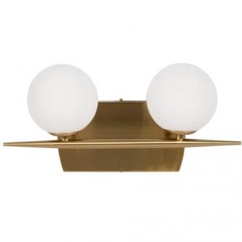 Aplique de Pared Sputnik Dorado con Tulipas de Cristal, 220-240 V, 40 x 15 x 20 cm