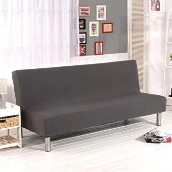 G&X - Funda protectora para sofá cama sin reposabrazos de poliéster y elastano de 3 plazas, elástica, plegable, para sofá plegable