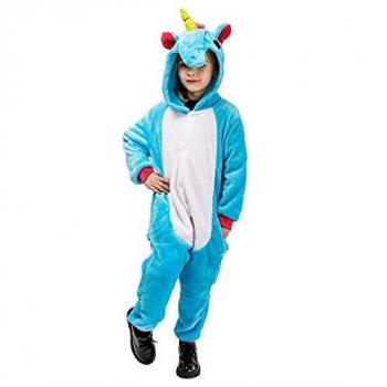 Party Fiesta Disfraz De Unicornio Azul Infantil